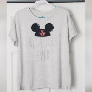 Disney TShirt Womens XL short sleeve gray